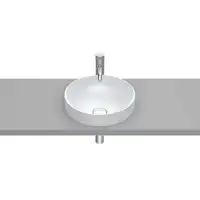 INSPIRA ROUND Umywalka 370x370 H75 FINECERAMIC perła ROCA A32752R630