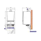 Pakiet: Gazowy kocioł kondensacyjny Evodens AMC 25/28MI + Regulator SMART TC DE DIETRICH 7689097TC