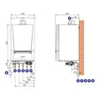 Pakiet: Gazowy kocioł kondensacyjny Evodens AMC 35 + Regulator SMART TC DE DIETRICH 7689098TC