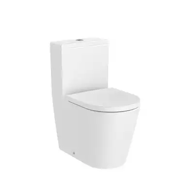 INSPIRA ROUND Miska wc do kompaktu Rimless BTW o/podwójny 600 mm biały mat ROCA A342529620