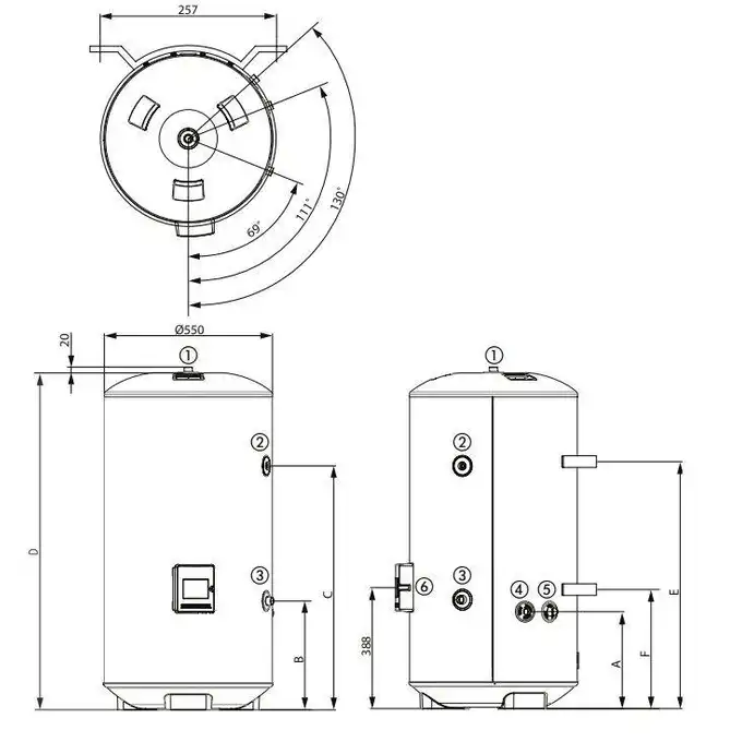 Baxi PremierPlus BPP 200 Podgrzewacz c.w.u. ze stali nierdzewnej DE DIETRICH 94805156