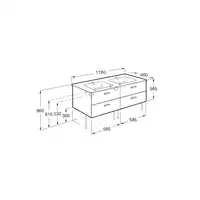 VICTORIA BASIC Zestaw Unik szuflady 120 cm cedr ROCA A855850423