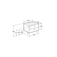 VICTORIA BASIC Zestaw Unik szuflady 100 cm biały ROCA A855851806