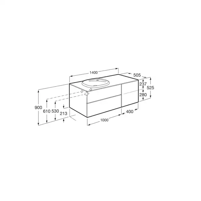 UNIK BEYOND z UM.SURFEX 1400 lewa ROCA A851393806