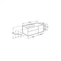 UNIK BEYOND z UM.SURFEX 1200 lewa dąb ROCA A851391402