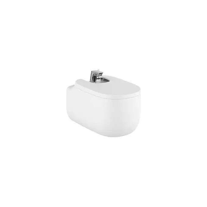 BEYOND Bidet podwieszany 580mm z otworami pod pokrywę biały mat ROCA A3570B6620