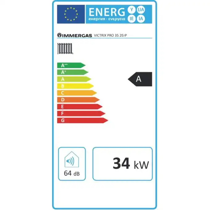 Kocioł kondensacyjny IMMERGAS Victrix Pro 35 2 ErP 3.025622 jednofunkcyjny wiszący