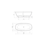 ARIANE 1650x750 Wanna z Syfonem SLOT ROCA A248470000