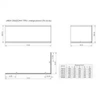 Obudowa akrylowa-L do wanny prawej ROCA A25T024000