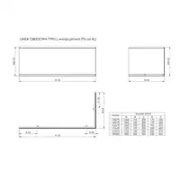 Obudowa akrylowa-L do wanny prawej ROCA A25T008000