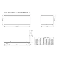 Obudowa akrylowa-L do wanny prawej ROCA A25T011000