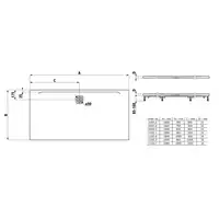 Brodzik Laufen Pro, Marbond, prostokątny 2000 x 1000 mm biały LAUFEN H2119570000001