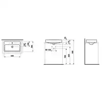 LCC Umywalka nablatowa 600 x 380 mm LAUFEN H8129534001041