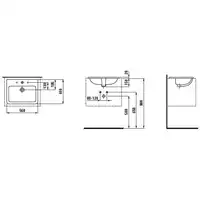 Umywalka blatowa 560 x 440 mm LAUFEN H8189630001041