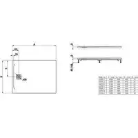 Brodzik Laufen Pro, Marbond, prostokątny 1000 x 800 mm, grafitowy LAUFEN H2109510780001