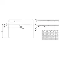 Brodzik Laufen Pro, Marbond, prostokątny 1400 x 1000 mm jasny szary LAUFEN H2119540770001