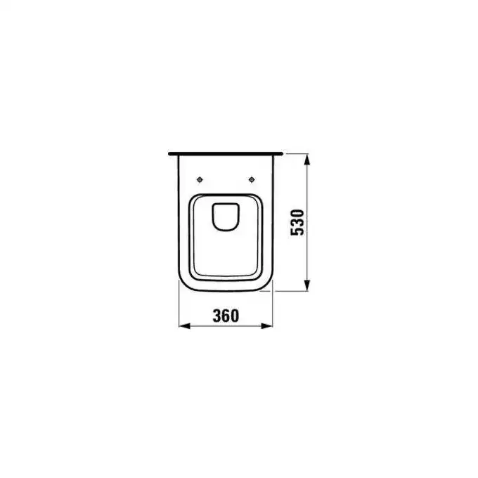 Miska wc podwieszana rimless 540 x 360 mm LAUFEN H8209620000001