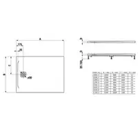 Brodzik Laufen Pro, Marbond, prostokątny 1000 x 900 mm, jasny szary LAUFEN H2109570770001