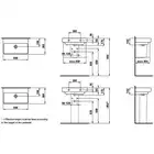 Umywalka ścienna 600 x 380 mm LAUFEN H8189590001091