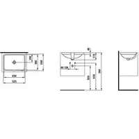 Umywalka podblatowa 525 x 400 mm LAUFEN H8119610001091