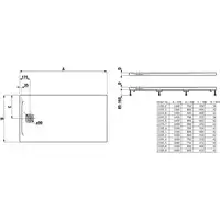 Brodzik Laufen PRO 1600 x 900 mm, biały LAUFEN H2139590000001