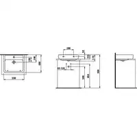 Umywalka ścienna 550 x 480 mm LAUFEN H8179510001041