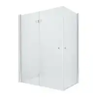 Parawan wannowy NEW SOLEO 100x140 skrzydła podwójne składane/uchylne szkło czyste 6mm Active Shield NEW TRENDY P-0028/P-0024