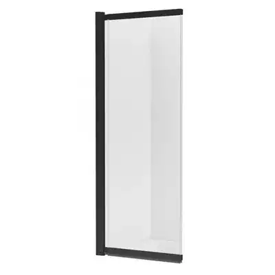 Parawan uchylno przesuwny SENSI BLACK 85x150 szkło czyste z powłoką NEW TRENDY P-0045