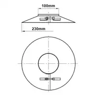 Osłona biała ⌀ 100 SPIROFLEX SX-TD60/100OSB/KEL 913603B