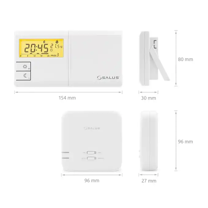 Regulator temperatury SALUS 091FLRFV2 bezprzewodowy elektroniczny tygodniowy biały