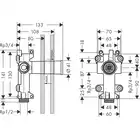 AXOR ShowerSolutions Zestaw podstawowy do modułu prysznicowego HANSGROHE 28486180