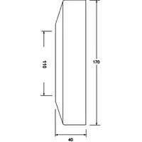 Rozeta maskująca 110 mm MCALPINE WC17-110