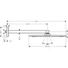 AXOR ShowerSolutions Głowica prysznicowa 350 1 jest z ramieniem prysznicowym HANSGROHE 26034000