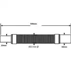 Złaczka montażowa, redukcyjna, elastyczna L-500mm z końcówkami 32x50mm MCALPINE FLEXRP3250