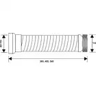 Przyłącze kanalizacyjne elastyczne L-360 mm, wejście 90-110 mm, wyjście 110 mm MCALPINE WC6