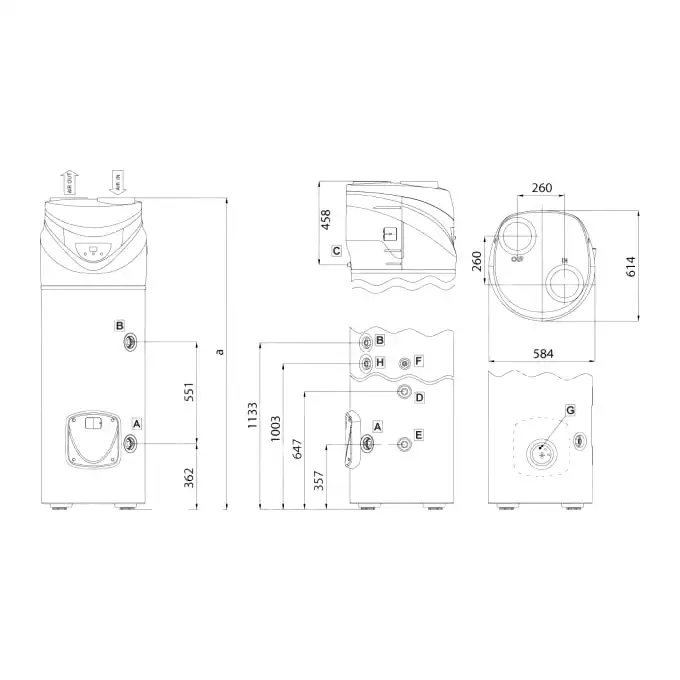 Pompa ciepła Ariston Nuos Primo 240 SYS HC 3069655