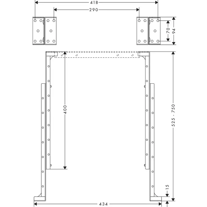 sBox Kąt montażu HANSGROHE 28011000