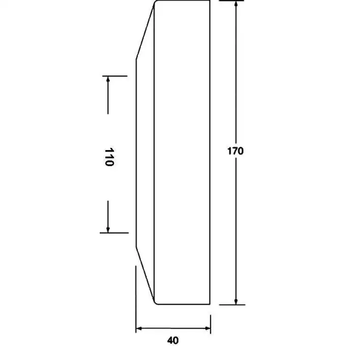 Rozeta maskująca 110 mm MCALPINE WC17-110