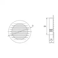 Kratka standard /biały KRO 150  DOSPEL 007-0186