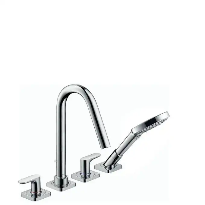 AXOR Citterio M 4-otworowa bateria wannowa do montażu na cokole z płytek HANSGROHE 34454000