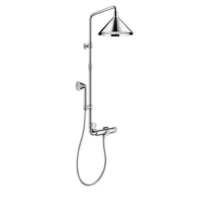 AXOR Showers/Front Komplet prysznicowy z termostatem i głowicą prysznicową 240 2jet HANSGROHE 26020000