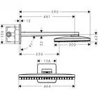 AXOR ShowerSolutions Głowica prysznicowa 460/300 3 jet z ramieniem prysznicowym HANSGROHE 35276000