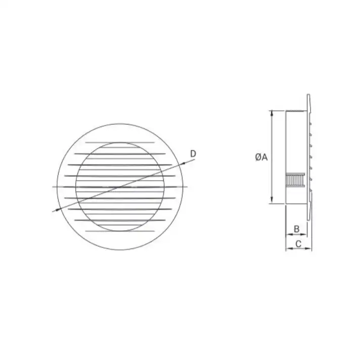 Kratka standard /biały KRO 150  DOSPEL 007-0186