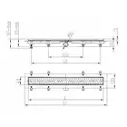 JOMOTech Pakiet EXCLUSIVE 40 / Odpływ liniowy 850 mm / maskownica 2-stronna FLIS / mata WERIT 175-30850400-00