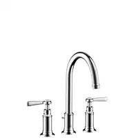 AXOR Montreux 3-otworowa bateria umywalkowa 180 z uchwytami jednoramiennymi chrom HANSGROHE 16514000