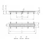 JOMOTech Pakiet EXCLUSIVE 40 / Odpływ liniowy 650 mm / maskownica 2-stronna FLIS / mata WERIT 175-30650400-00