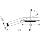 AXOR ShowerSolutions Główka prysznicowa 120 3jet HANSGROHE 26050000