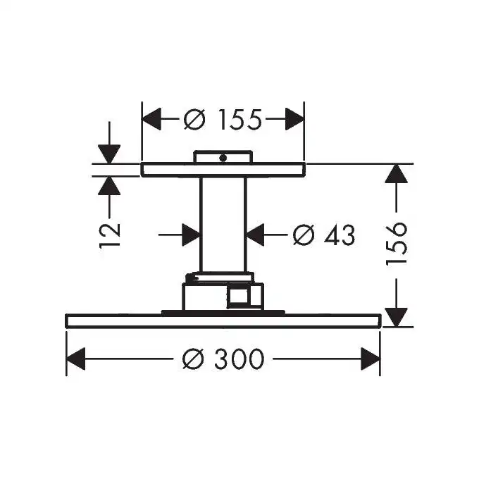 AXOR ShowerSolutions Głowica prysznicowa 300 2jet HANSGROHE 35304000