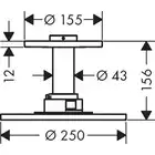 AXOR ShowerSolutions Głowica prysznicowa 250 1jet HANSGROHE 35286000