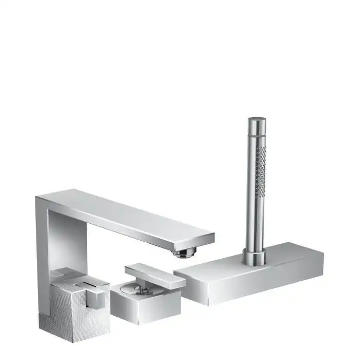 AXOR Edge 3-otworowa bateria na brzeg wanny - szlif diamentowy HANSGROHE 46431000